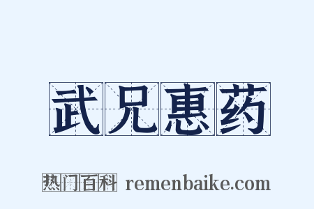 武兄惠药是什么意思的图片